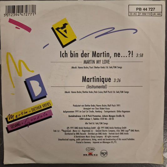 Diether Krebs - Ich Bin Der Martin, Ne...?! (Martin My Love)