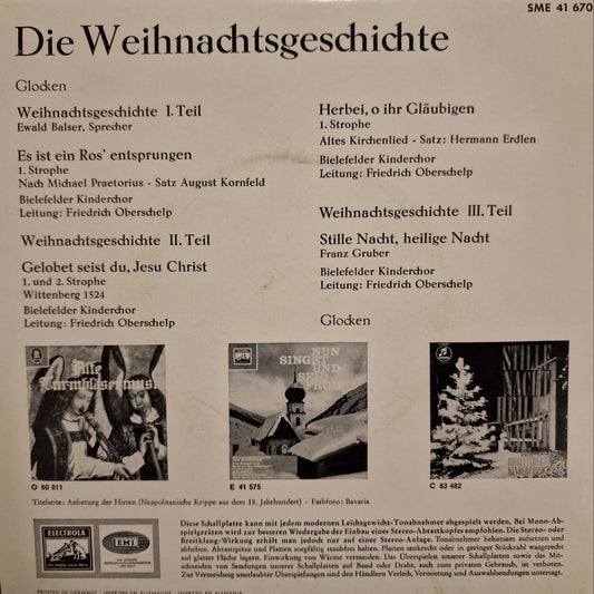 Ewald Balser, Der Bielefelder Kinderchor, Leitung Friedrich Oberschelp - Die Weihnachtsgeschichte