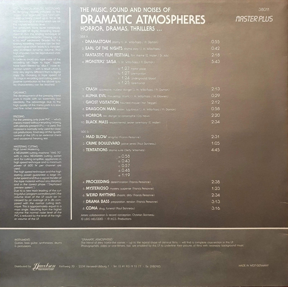 Various Artists - The Music, Sound And Noises Of Horror, Dramas, Thrillers... Dramatic Atmospheres