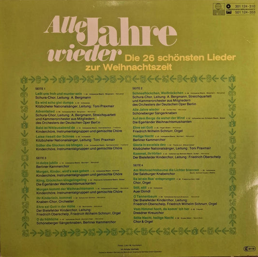 Alle Jahre wieder - Die 26 schönsten Lieder zur Weihnachtszeit