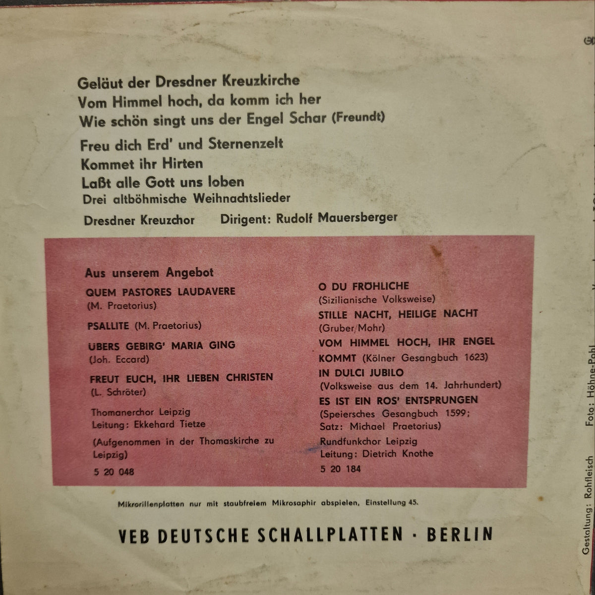 Dresdner Kreuzchor - Laßt alle Gott uns loben